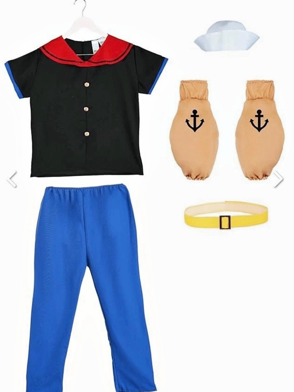 Popeye the Sailor Man Costume Adult size 3XL